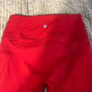 Red athleta leggings